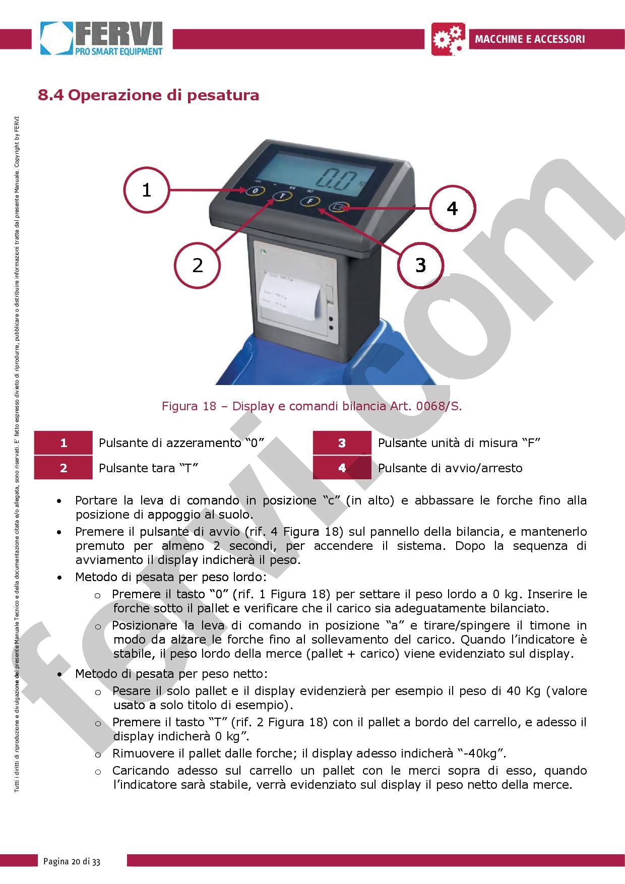 Fervi 0068/S - Transpallet pesatore con bilancia con stampante con OMAGGIO - Image 3
