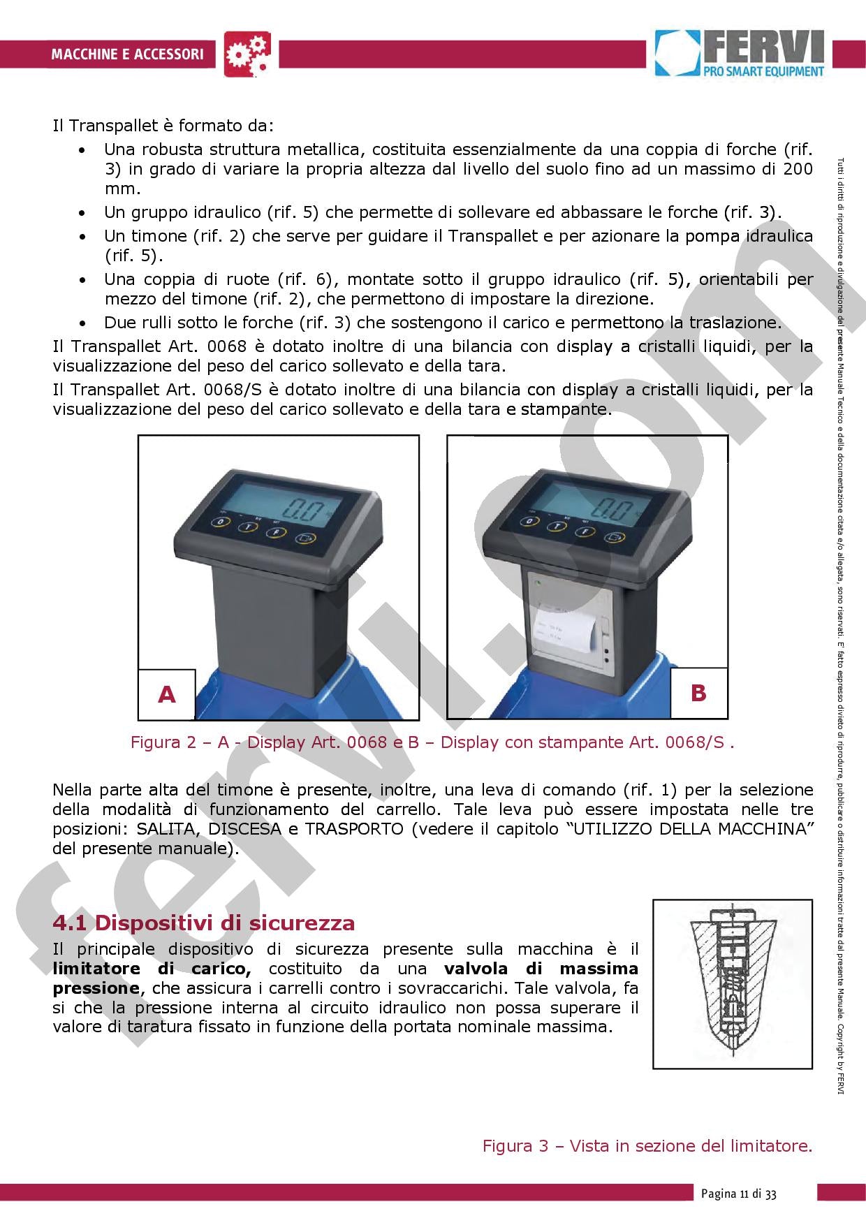 Fervi 0068/S - Transpallet pesatore con bilancia con stampante con OMAGGIO - Image 4