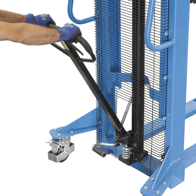 Fervi 0143A - Sollevatore per pallet con freno e pedale di sollevamento, transpallet - Image 2