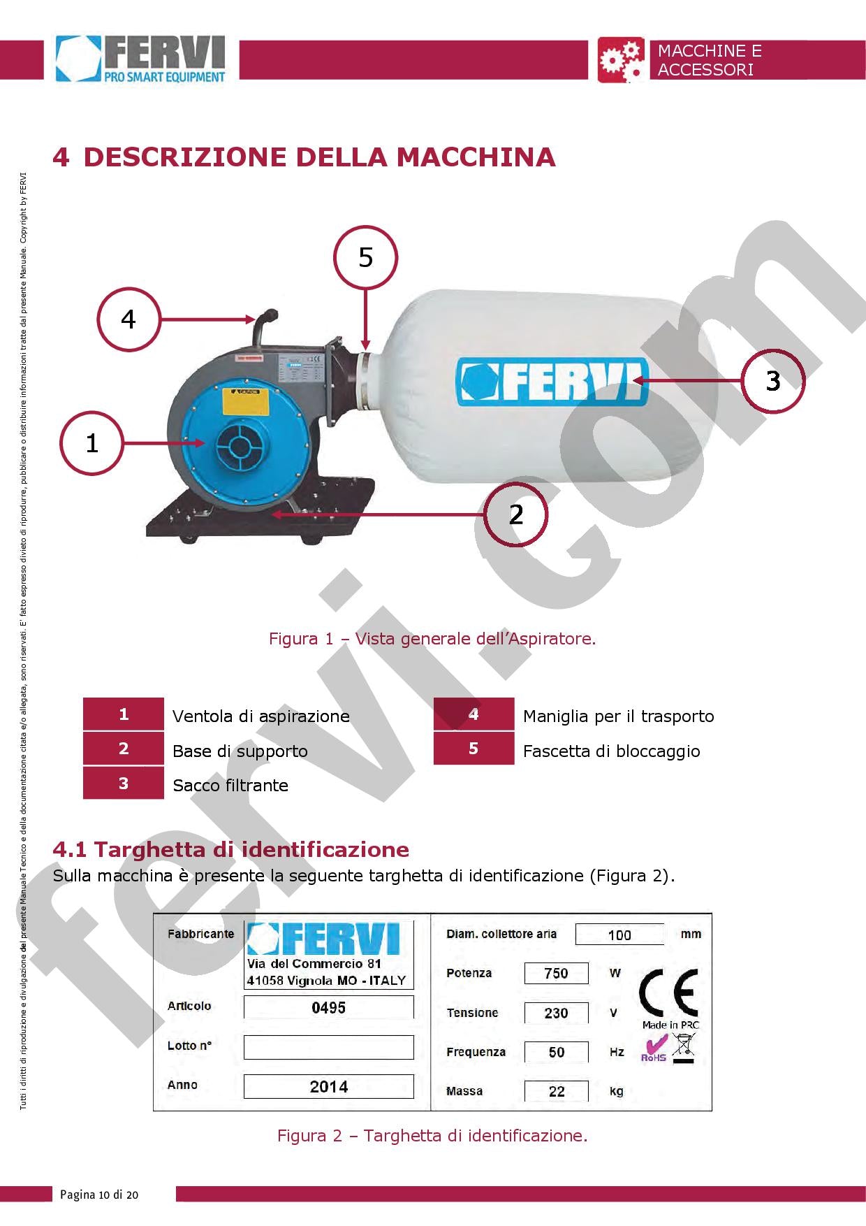 Fervi 0495 - Aspiratore portatile - Image 3