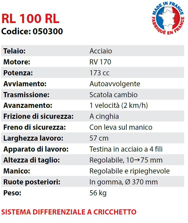 Decespugliatore a ruote a Scoppio ROQUES ET LECOEUR 050300 RL 100 RL - Image 2