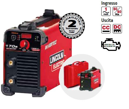 Saldatrice inverter Lincoln Electric Invertec 170S (160 A) con KIT completo pronta all'uso - Image 3