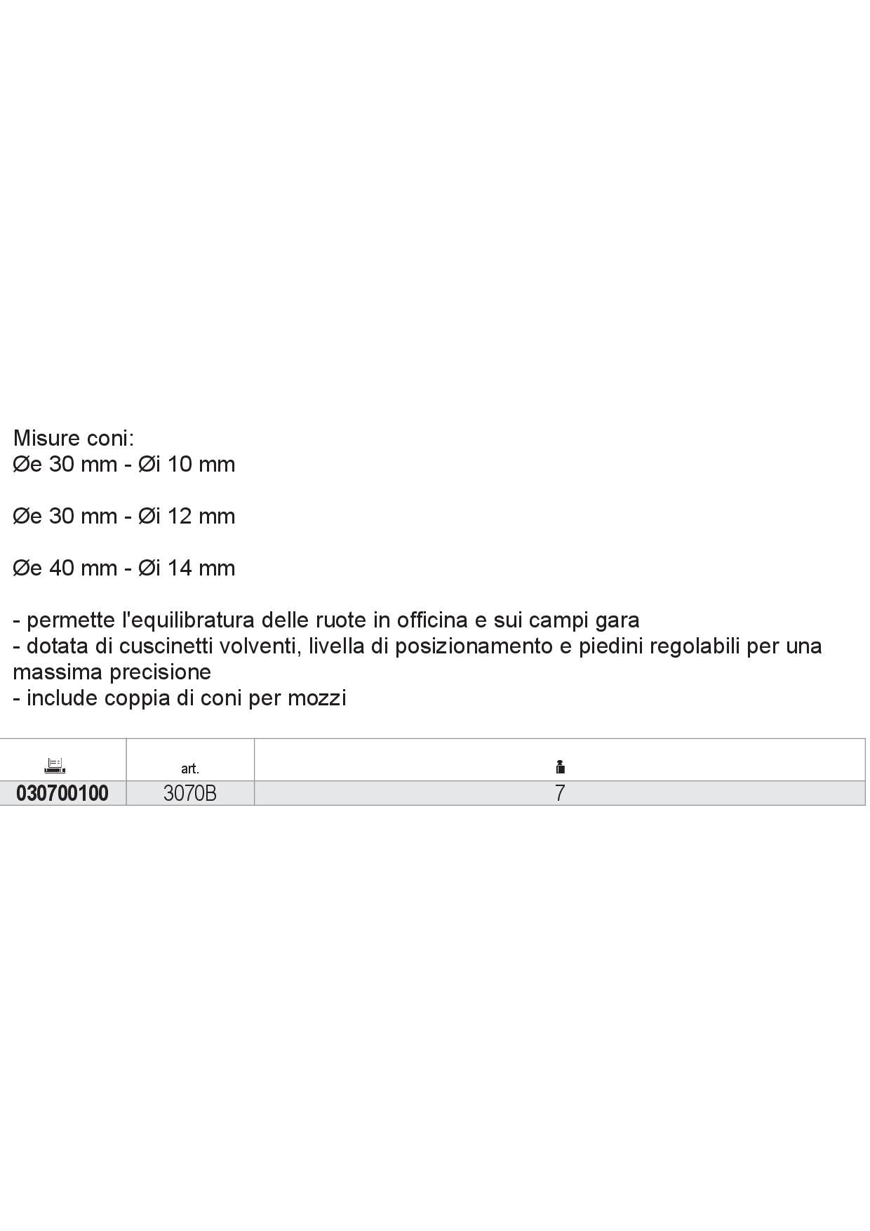 Beta 3070B - Equilibratrice statica manuale - Image 3