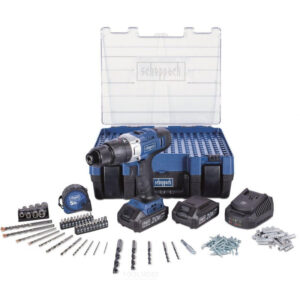 Scheppach DTB-20PROS - Trapano avvitatore a percussione 2 batterie 20V + accessori