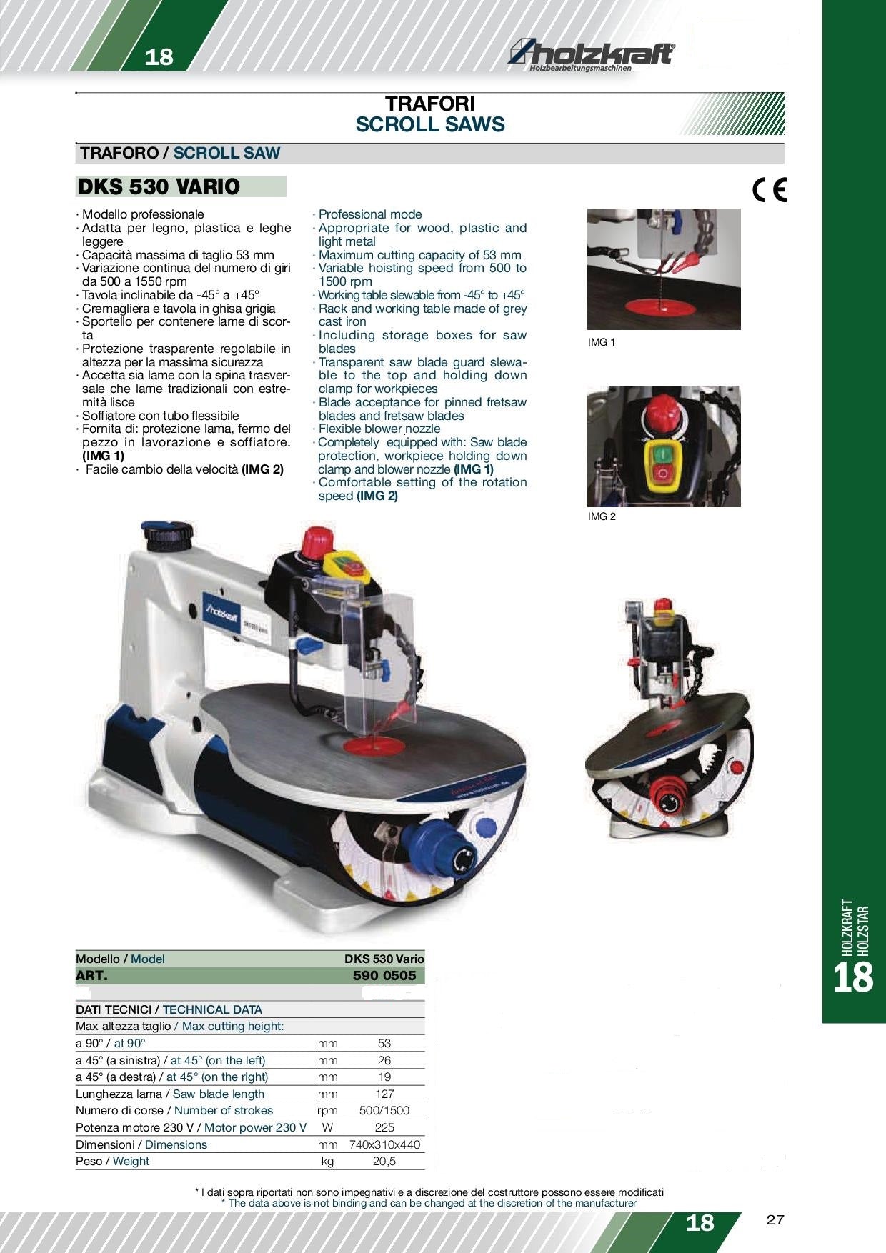 Holzkraft DKS 530 Vario - Traforo elettrico professionale - Image 5