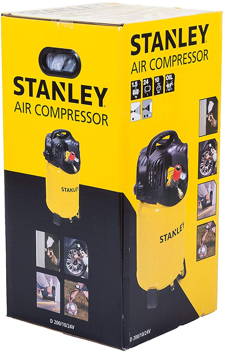 Compressore verticale oilless Stanley D 200/10/24V, 24 litri - Image 5