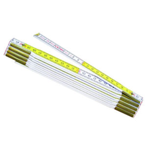 Metro doppio Metrica legno bicolore bi/gia 2 metri