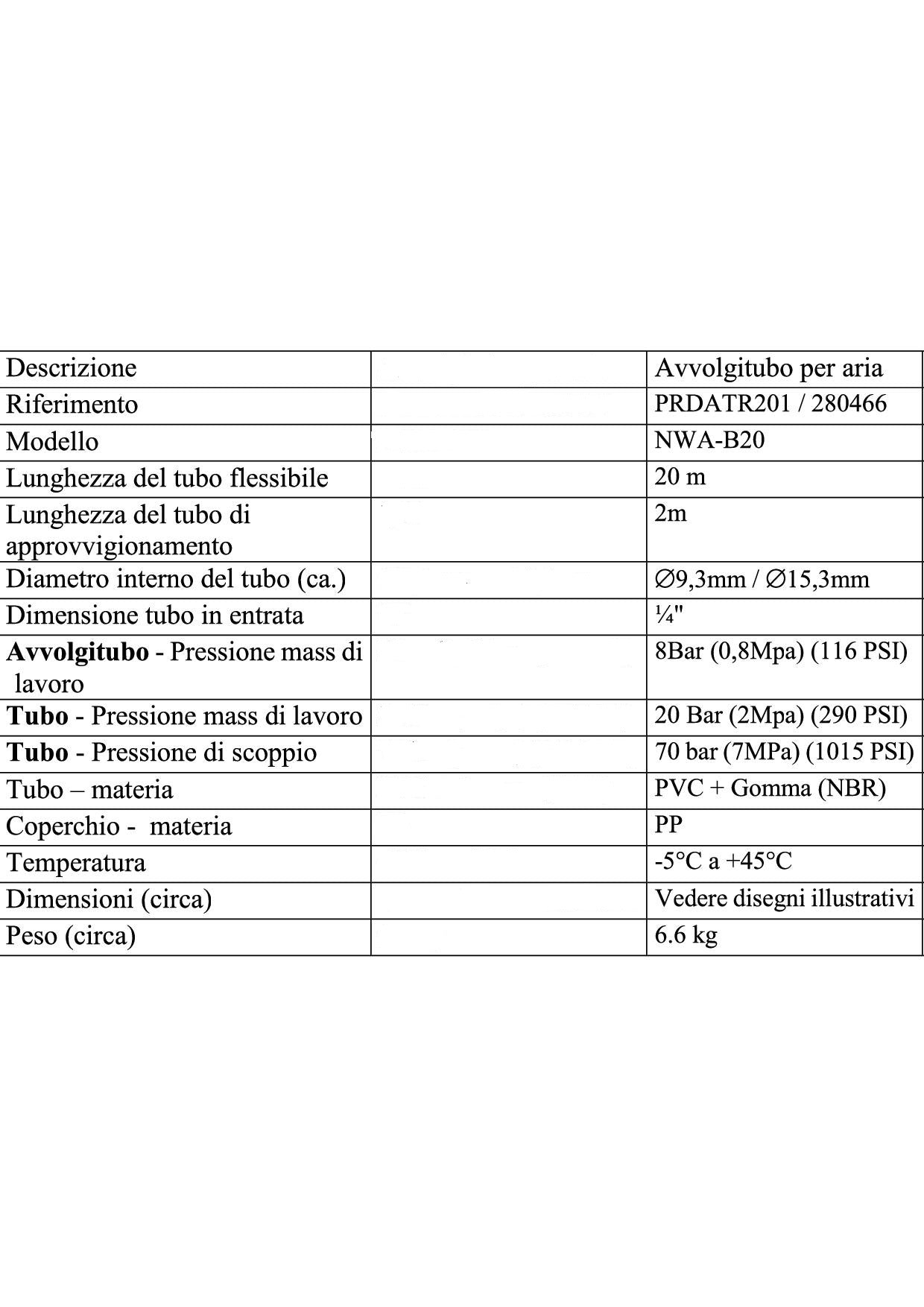 Avvolgitubo aria automatico 20 metri + 2 metri Ribimex PRDATR20 - completo di attacchi rapidi OMAGGIO - Image 5