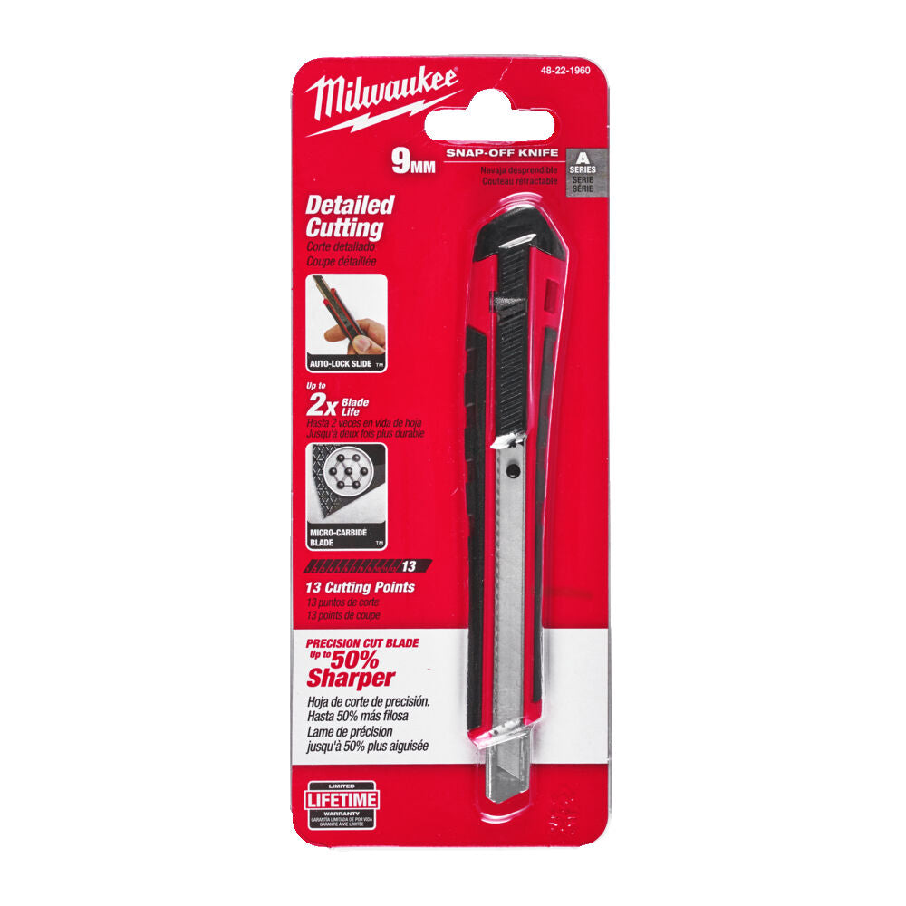 Milwaukee 48221960 - Taglierino / Cutter con lama da 9 mm