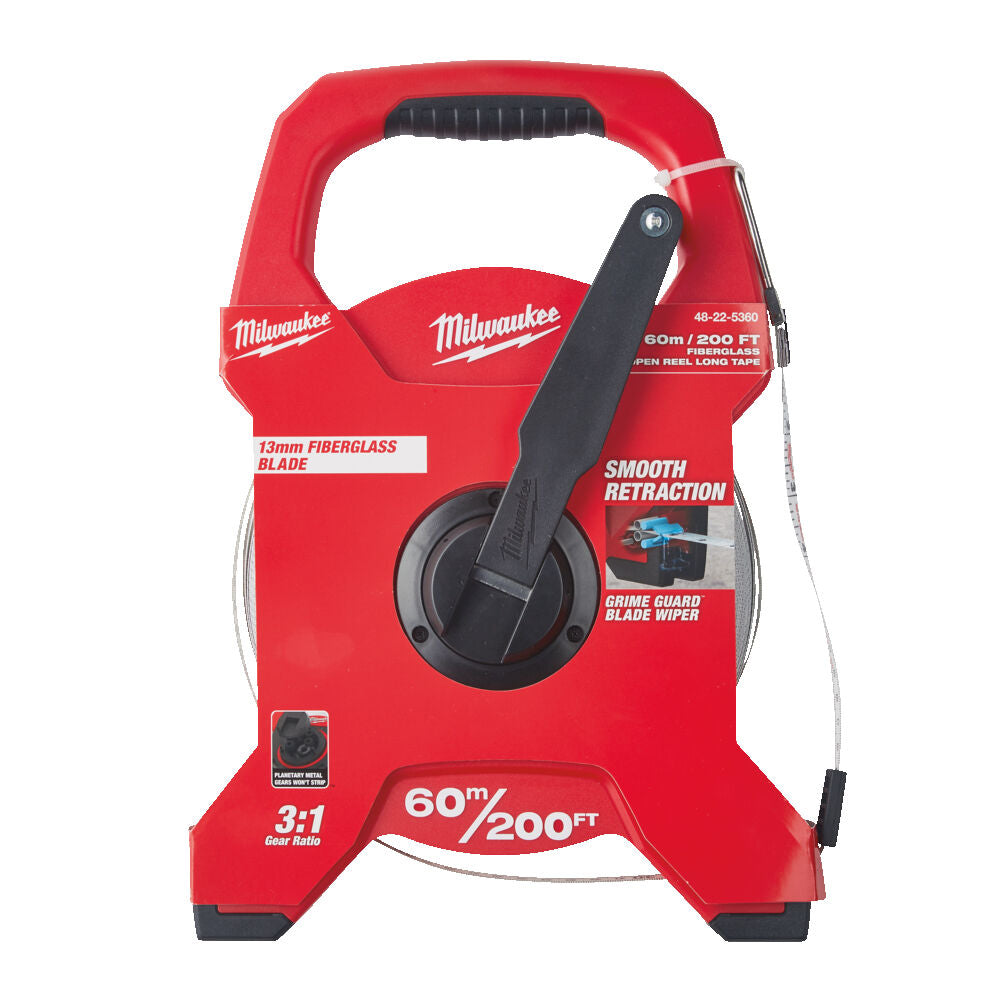 Milwaukee 48225360 - Rotella metrica in vetroresina 60 metri
