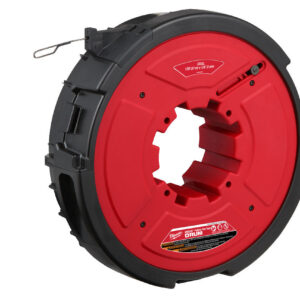 Milwaukee 48445176 - Tamburo per tiracavi M18 FPFT con cavo in acciaio 36 m x 3 mm