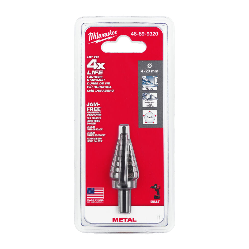 Milwaukee 48899320 - Fresa a gradino 4 - 20 MM - Image 2