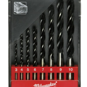 Milwaukee Set punte elicoidali per legno - 8 pezzi (diam 3/4/5/6/7/8/9/10)