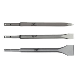Milwaukee 4932430001 - Set 3 scalpelli Sds-plus: 1 x punta, 1 x piatto, 1 x largo