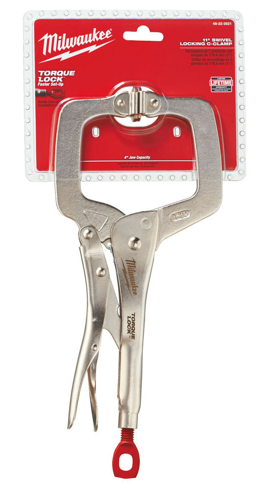 Milwaukee 4932471727 - Pinze autobloccanti a C TORQUE LOCK - Lunghezza 279 mm