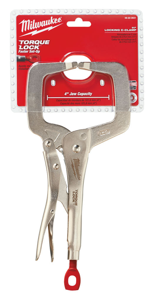 Milwaukee 4932471728 - Pinze autobloccanti a C TORQUE LOCK - Lunghezza 279 mm
