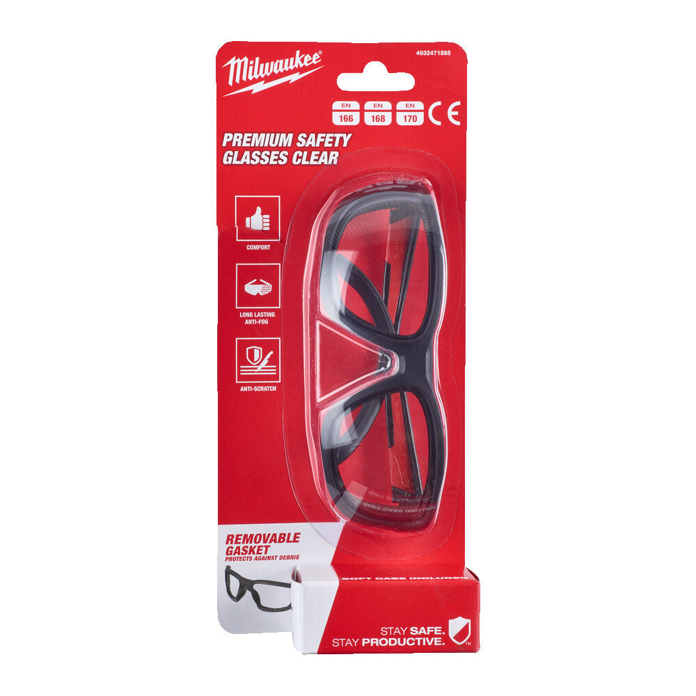 Milwaukee 4932471885 - Occhiali protettivi lente trasparente con inserto in schiuma - Image 2