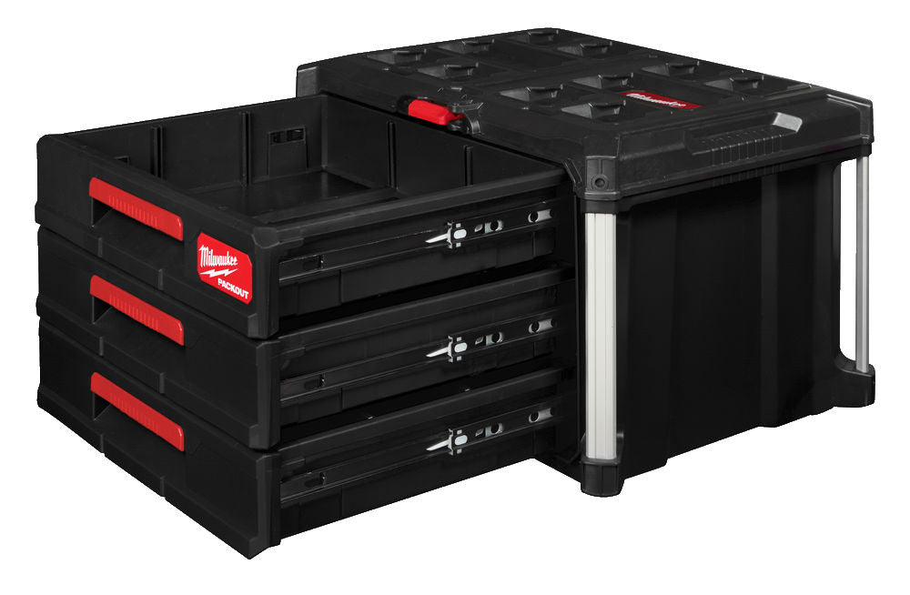 Milwaukee Packout Ultimate Set - Carrello + Cassettiera a 3 cassetti + Cassettiera a 2 cassetti + Piano di lavoro - Image 5