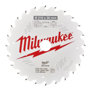 Milwaukee 4932478095 - Lama disco per banco sega, 210 mm x 30 mm - 24 denti