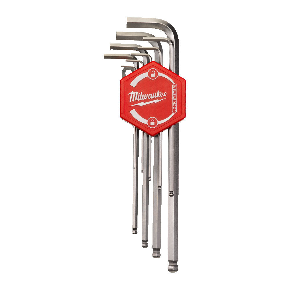 Milwaukee 4932478621 - Chiavi a brugola esagonali 9 pezzi con sistema di bloccaggio - 1,5 - 10 mm - Image 2