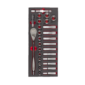 Milwaukee 4932479826 - Set cricchetto e bussola da 1/2