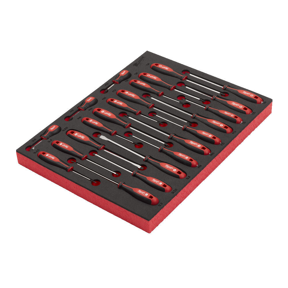 Milwaukee 4932479830 - Termoformato modulo morbido per cassettiere completo di giraviti