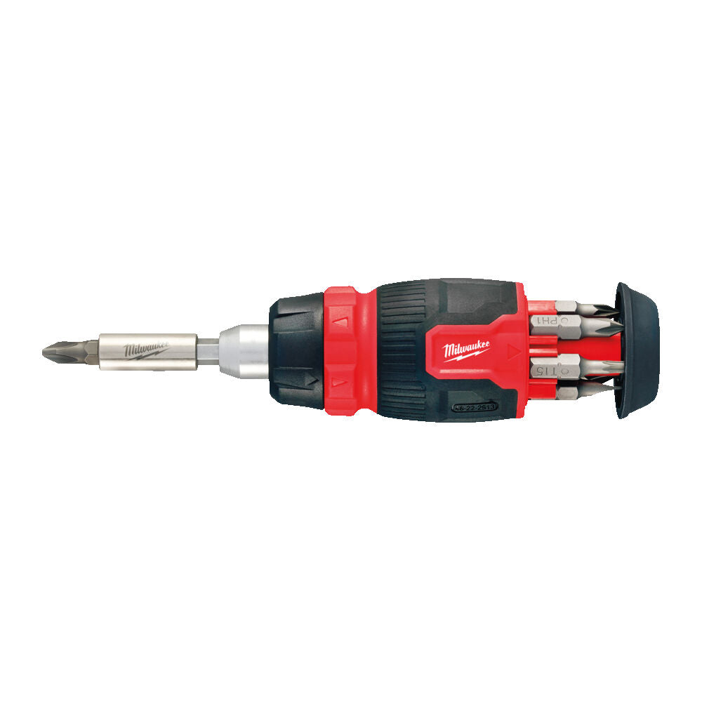 Milwaukee 4932480581 - Giraviti multiuso con cricchetto con porta inserti