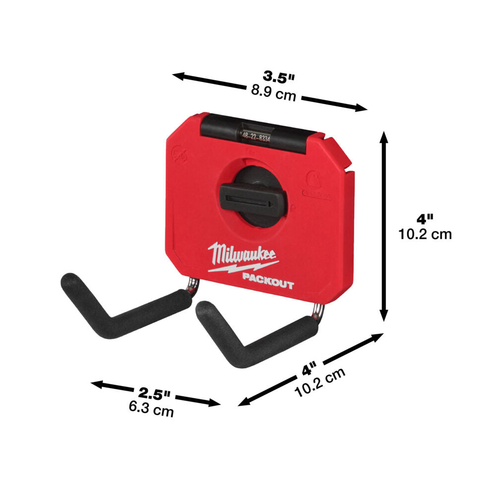 Milwaukee 4932480704 - Gancio dritto corto per sistema a parete Packout - Image 2
