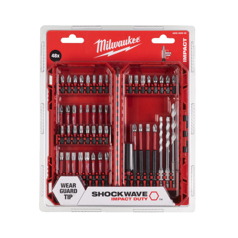 Milwaukee set inserti per avvitare/forare Shockwave - 48 pezzi - Image 2