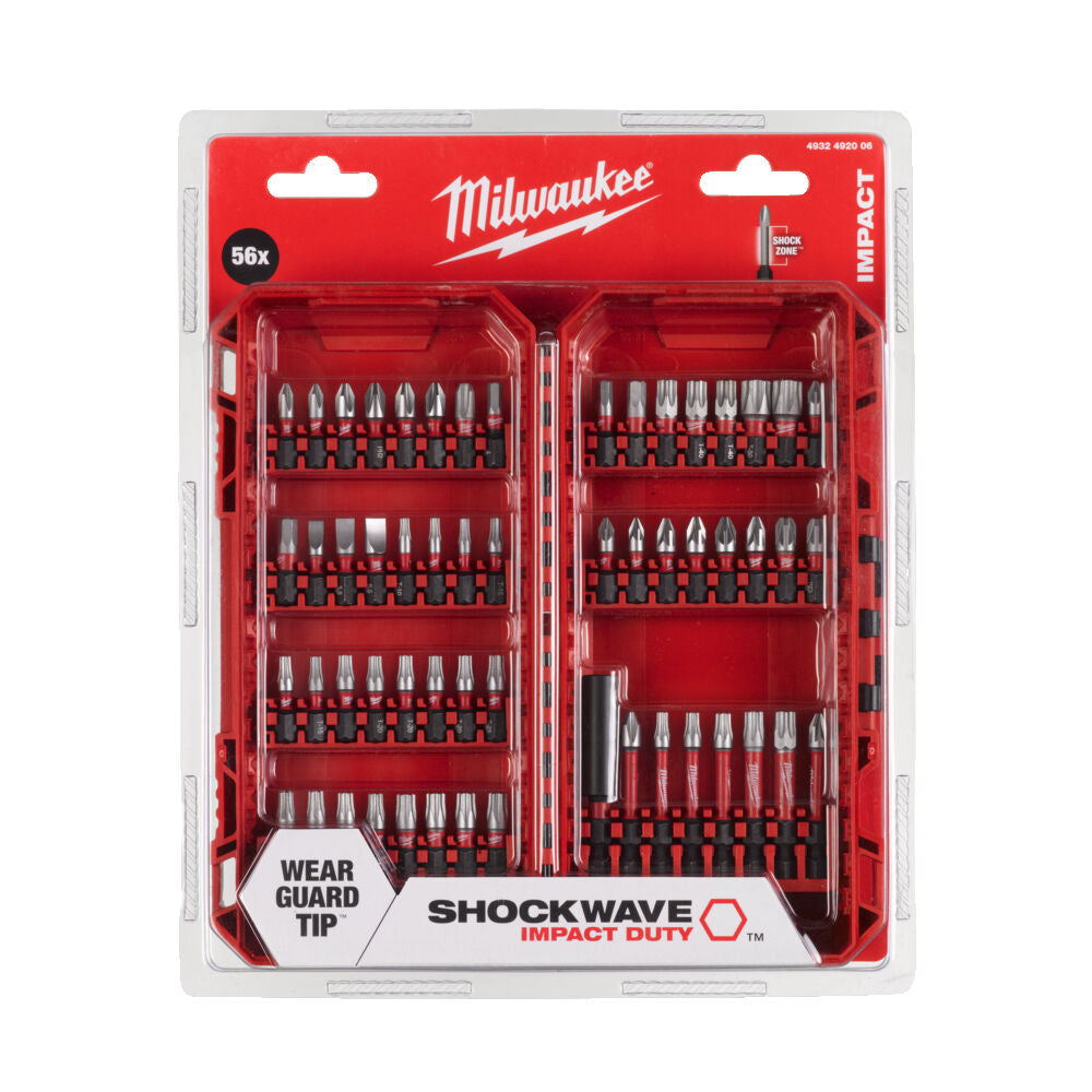 Milwaukee set inserti per avvitare Shockwave - 56 pezzi - cod.4932492006 - Image 2