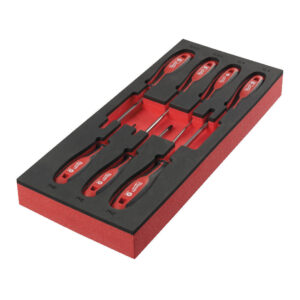 Milwaukee 4932492394 - Set di giraviti a taglio e phillips in termoformato morbido - 7 pezzi