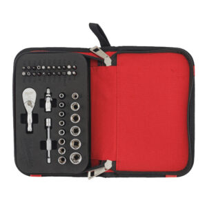 Milwauke 4932492672 - Set di inserti, cricchetto compatto e bussole da 1/4
