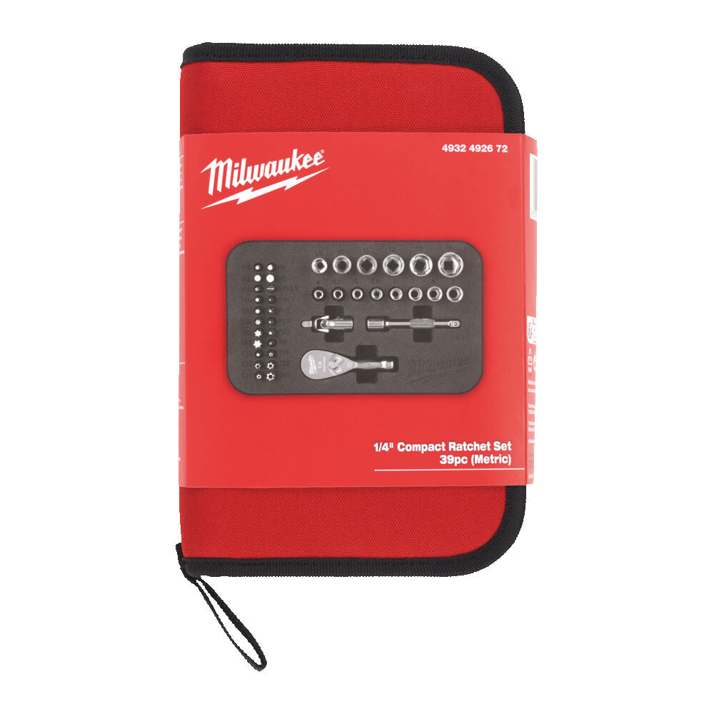 Milwauke 4932492672 - Set di inserti, cricchetto compatto e bussole da 1/4 - Image 3