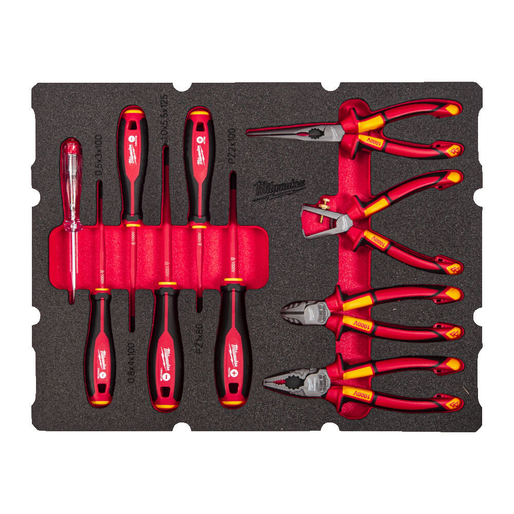 Milwaukee 4932493637 - Set di utensili isolati - 10 pezzi
