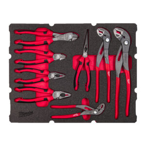 Milwaukee 4932493643 - Set di pinze in termoformato per cassettiere Packout - 8 pezzi