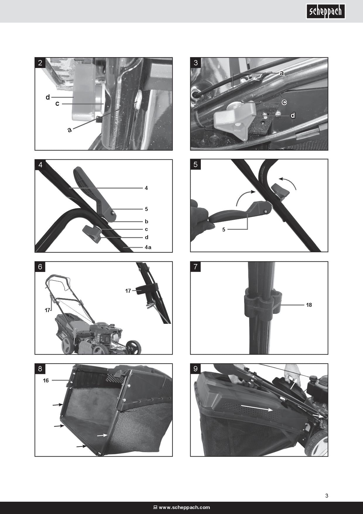 Scheppach MS161-46 taglio 46 cm, trazione semovente 150 cc 6in1 - Image 3