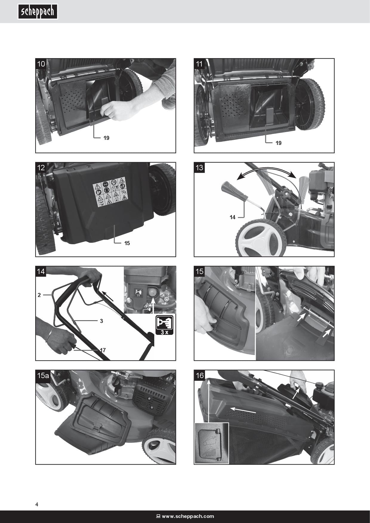 Scheppach MS161-46 taglio 46 cm, trazione semovente 150 cc 6in1 - Image 4