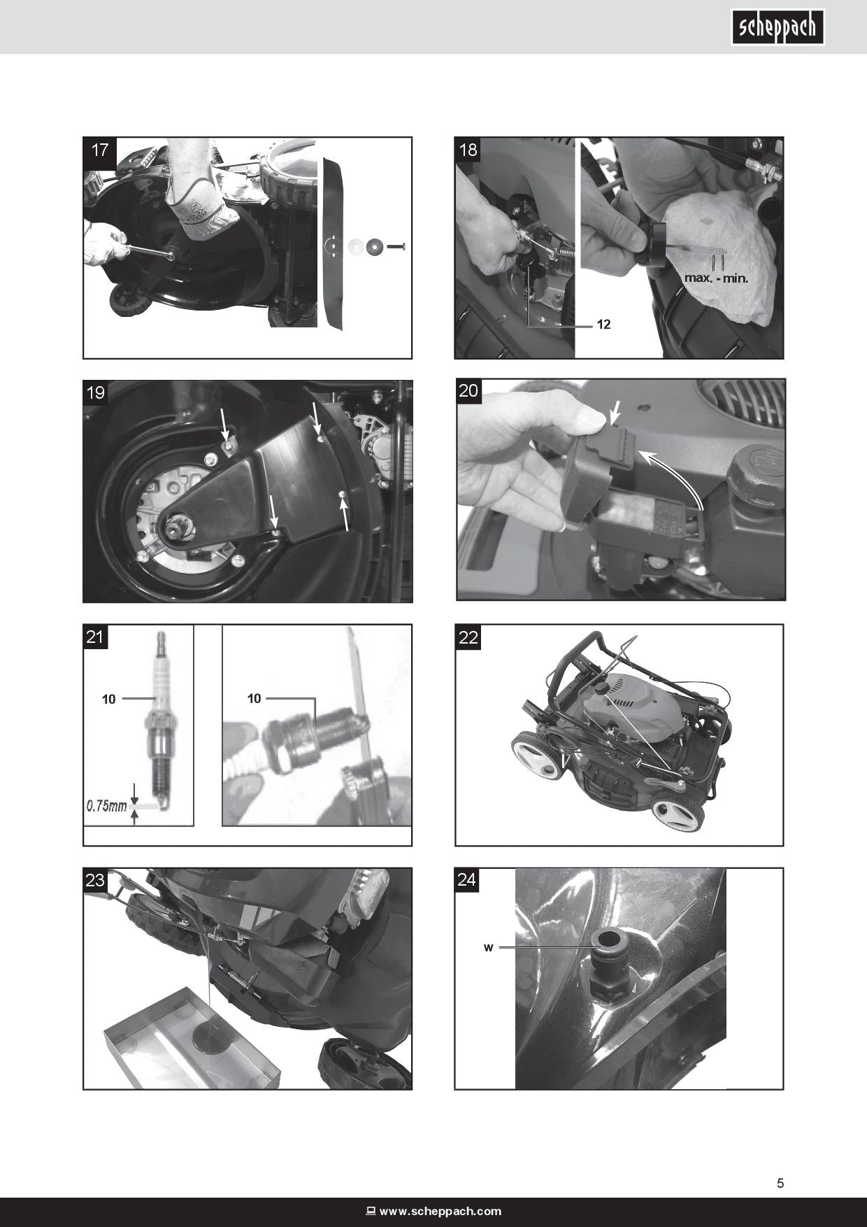 Scheppach MS161-46 taglio 46 cm, trazione semovente 150 cc 6in1 - Image 5