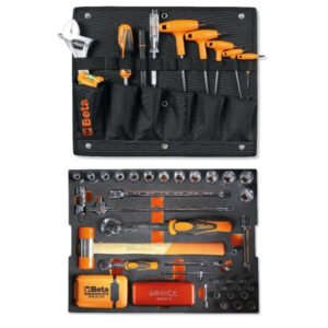 Beta 5990V3 - Assortimento di 116 utensili per valigetta portautensili COMBO C99V3/2C, in vassoio morbido in EVA