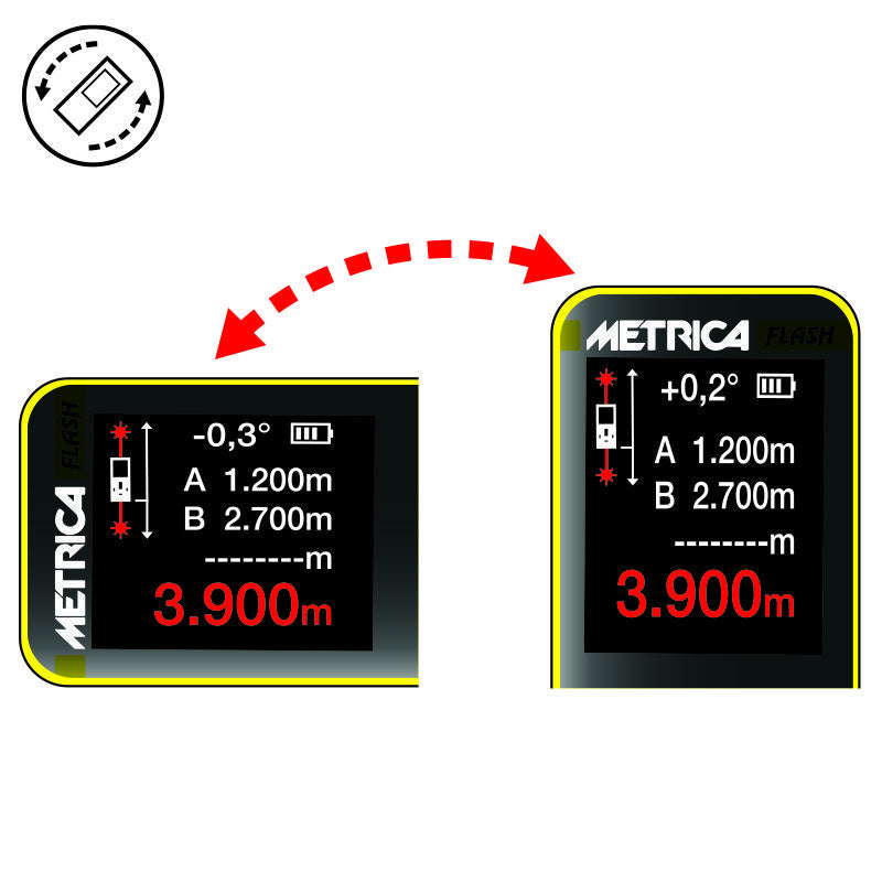 Metrica 61114 - Misuratore metro laser doppio - 50 metri - Image 4