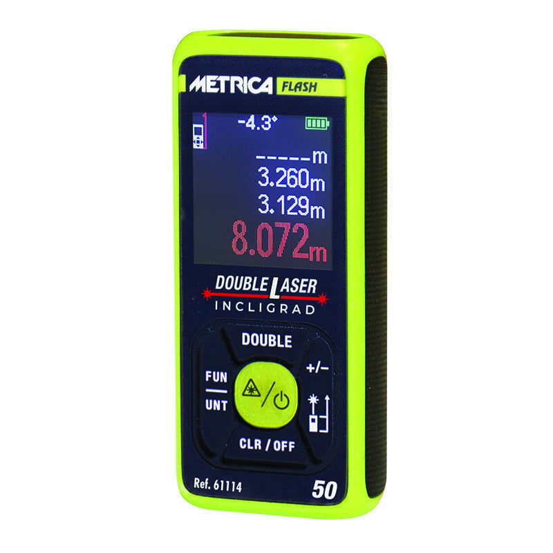 Metrica 61114 - Misuratore metro laser doppio - 50 metri - Image 3