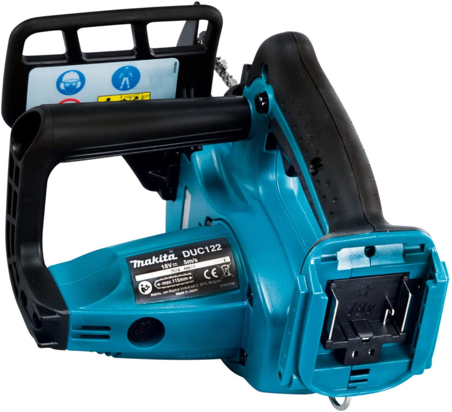 Makita DUC122RTE - Elettrosega a batteria 18V - Barra da 115 mm - 2 X 5Ah - Image 3