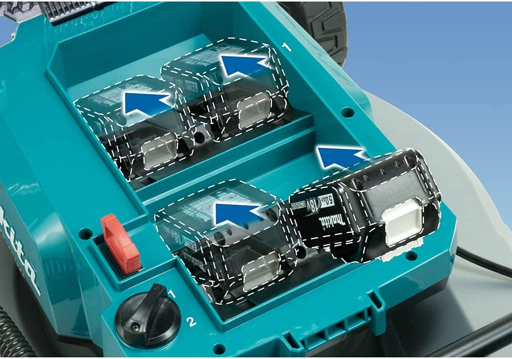 Makita DLM533PT4 - Rasaerba a batteria semovente 36V (18 + 18) (4 slot) - taglio 53 cm - Image 4