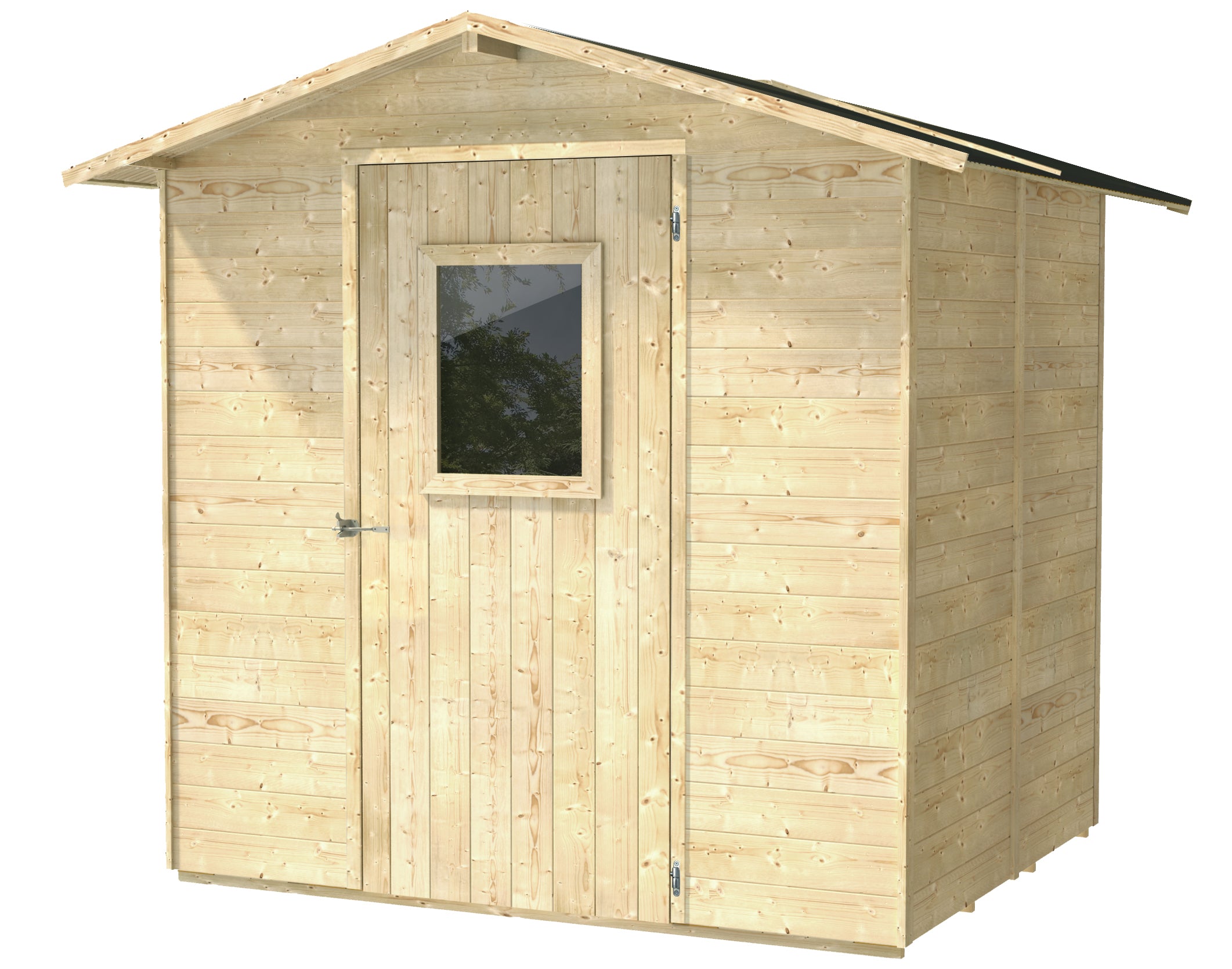 ALCE VANIGLIA - CASETTA IN LEGNO - 2 X 2 m CON PORTA SINGOLA FINESTRATA - Image 5