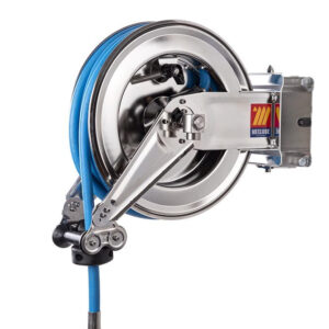 MecLube 071-2213-410 - AVVOLGITUBO AUTOMATICO IN ACCIAIO INOX AISI 304 ORIENTABILE SX-400 PER USO ALIMENTARE 120??C ? 1/2