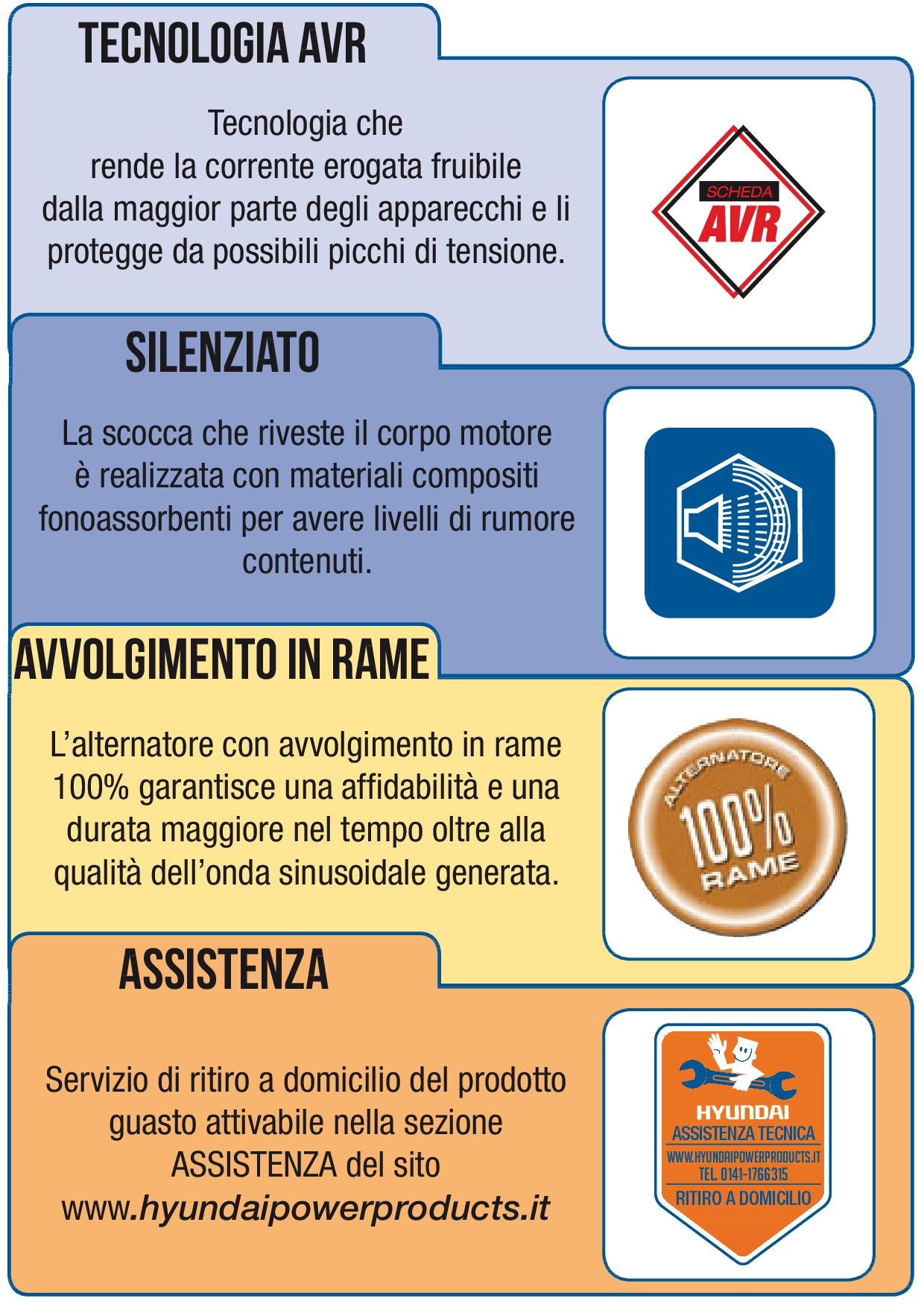 Generatore di corrente silenziato Hyundai 65237 - DHY.8000SE - Image 4