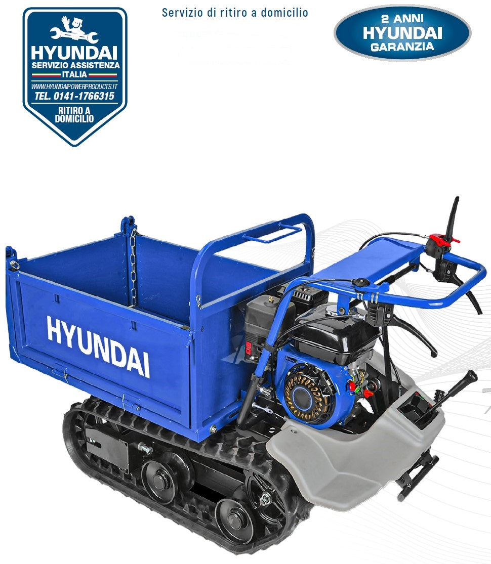 MOTOCARRIOLA a Cingoli HYUNDAI 65900 196CC Carico Max 320 KG Ribaltamento Manuale - Image 4