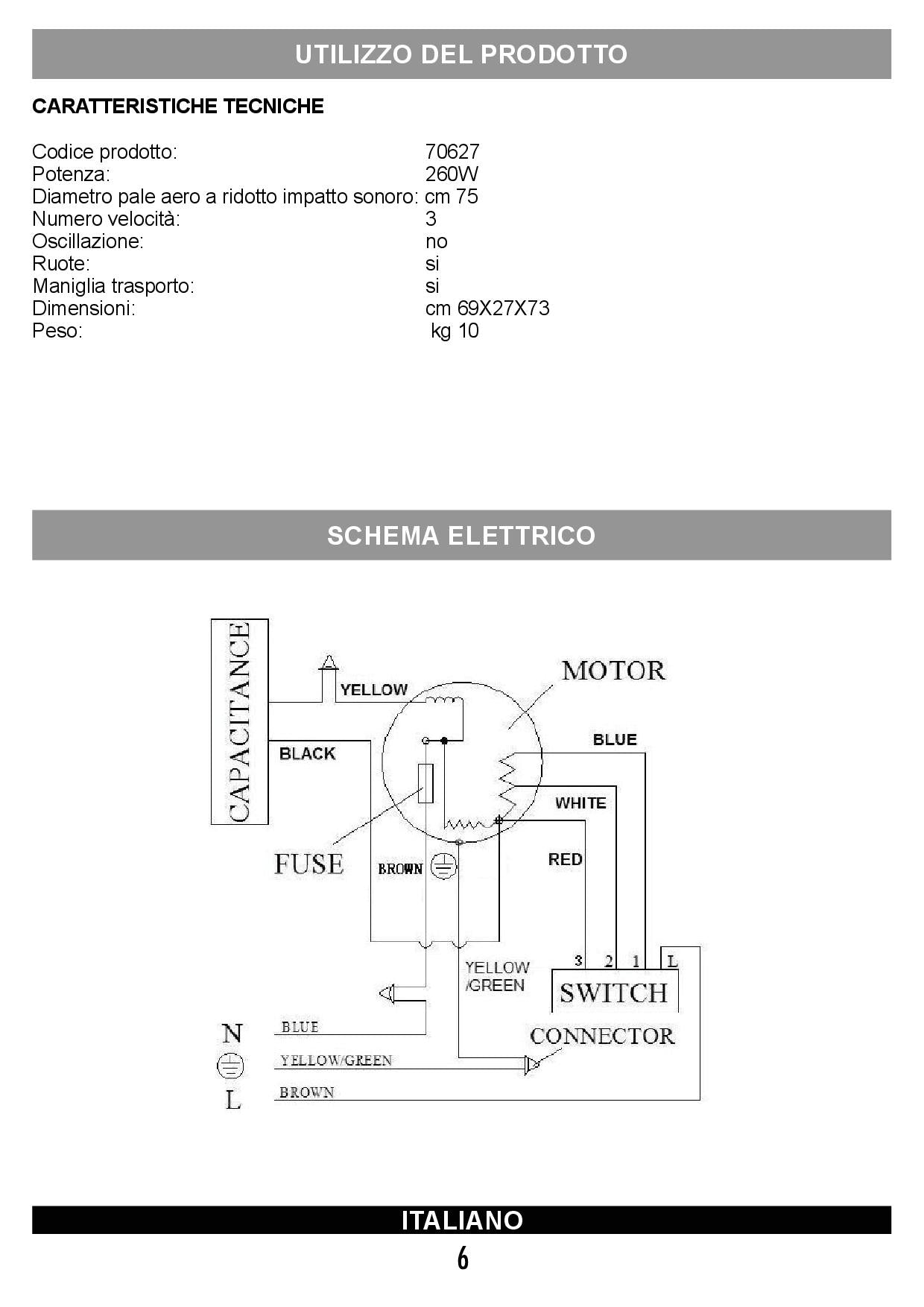 Ventilatore Industriale Vinco 70627 260W diametro da 75 cm - Image 2