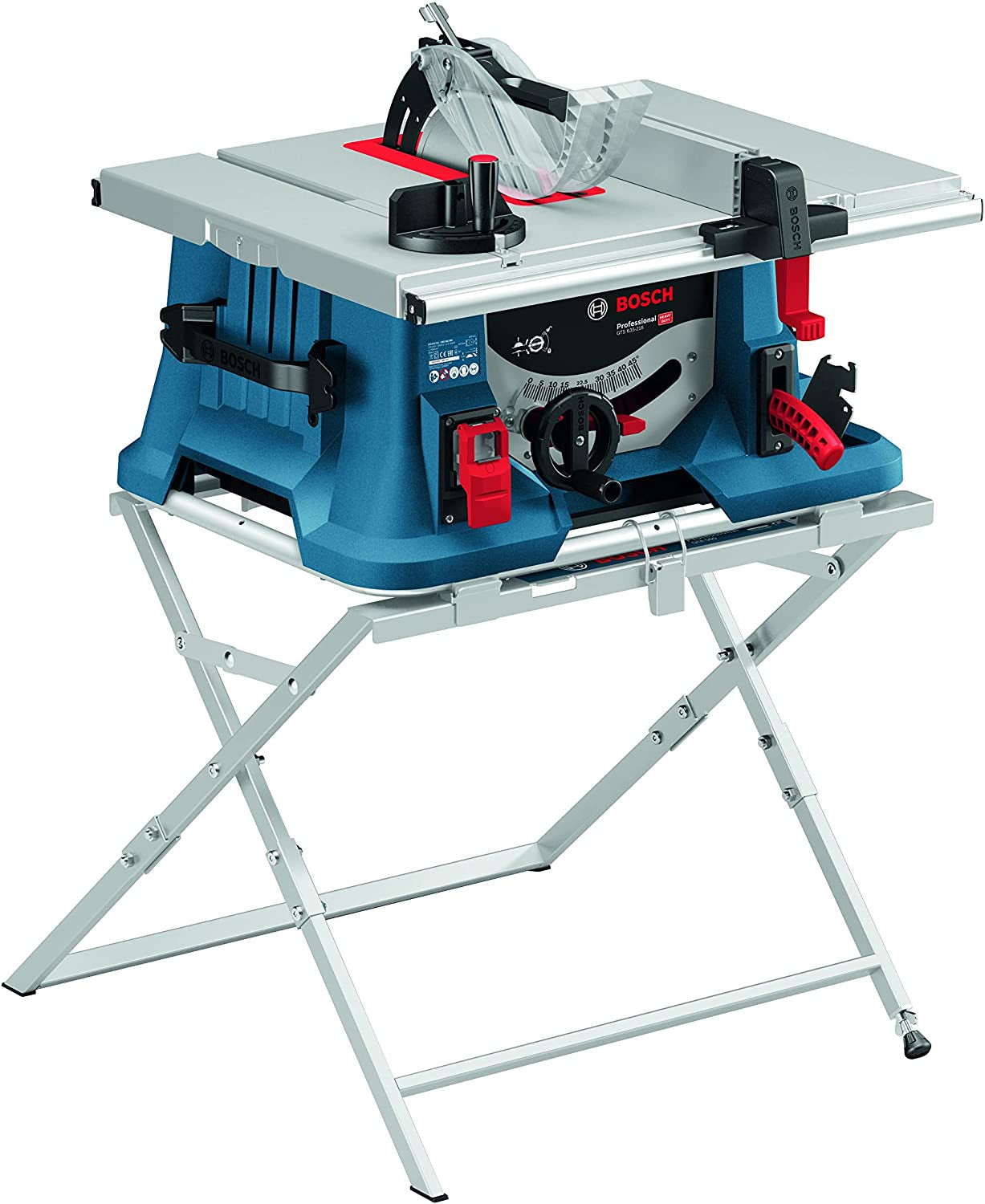 Bosch GTS 635-216 + GTA 560 - Banco sega troncatrice legno + piedistallo