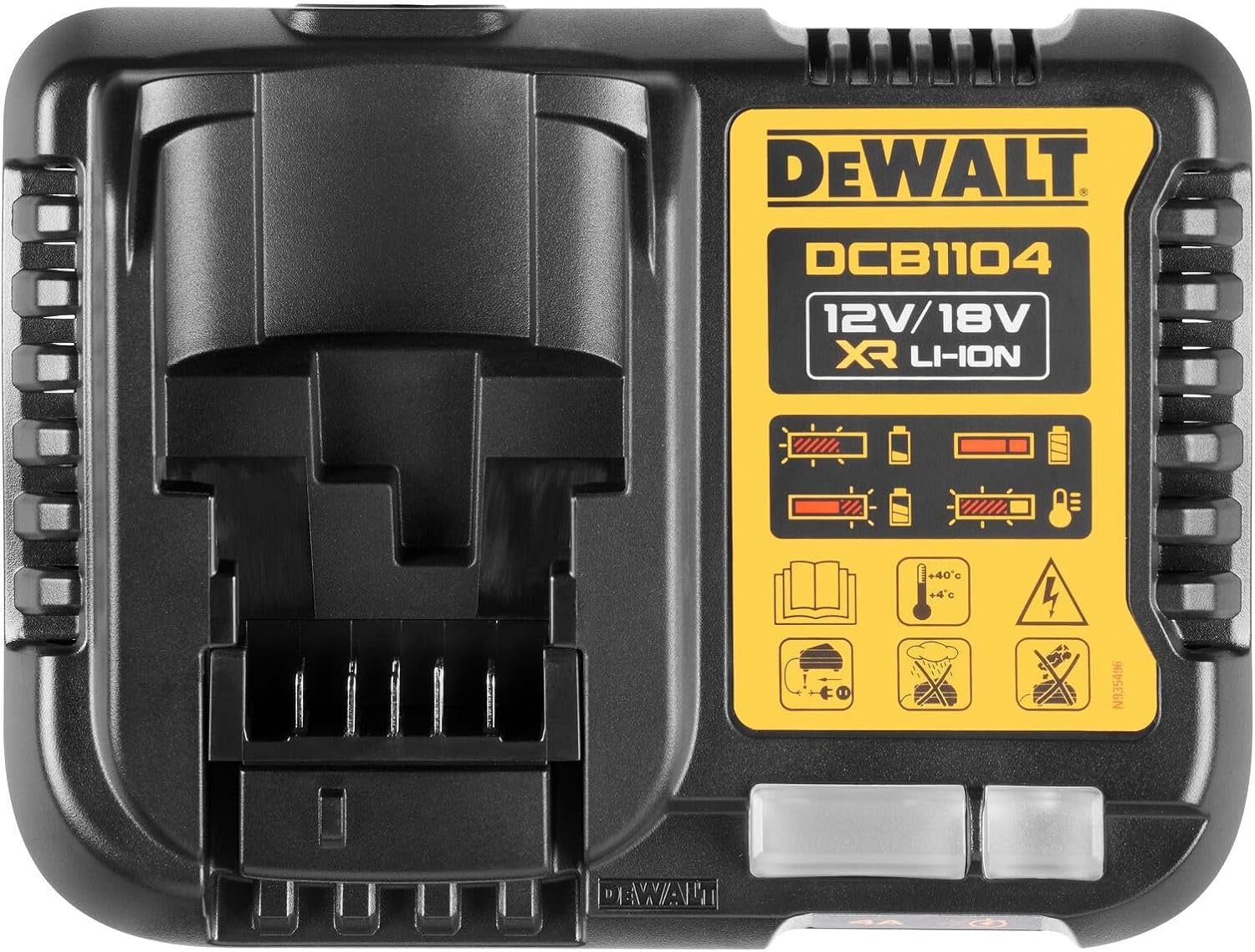 Dewalt DCB1104 - Caricabatterie rapido universale per batterie 10,8-14,4-18V - Potenza 4A / ora - Image 2